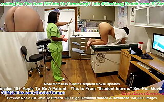 $CLOV - Nurse Lenna Lux Examines Standardize Patient Stefania Mafra While Doctor Tampa Watches By way of 1st Day of Student Clinical Rounds Elbow GirlsGoneGyno.com