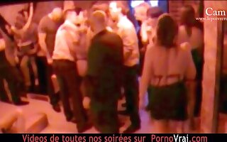French Hidden cam in a swinger club! part 4